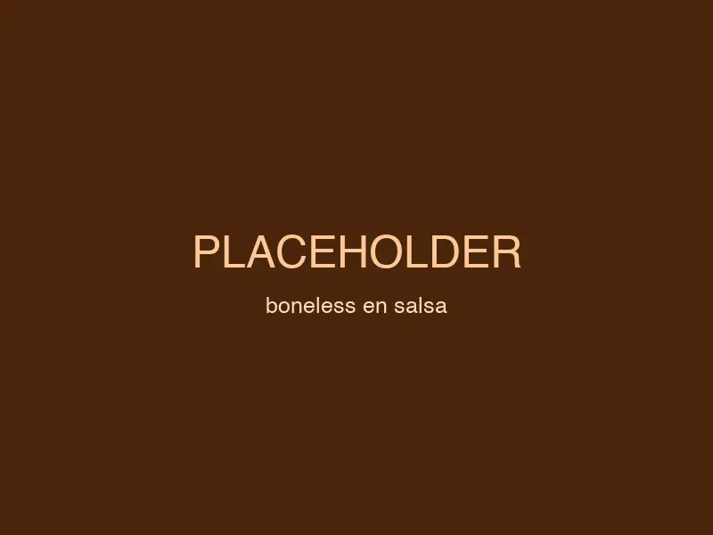 Boneless bañado en salsa